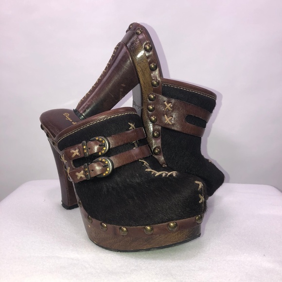 Diego di Lucca Shoes - Diego Di Lucca Leather Platform Heels